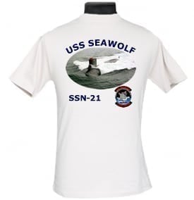 SSN 21 USS Seawolf 2-Sided Photo T-Shirt