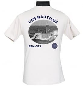 SSN 571 USS Nautilus 2-Sided Photo T Shirt