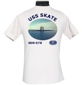SSN 578 USS Skate 2-Sided Photo T Shirt