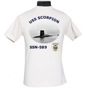SSN 589 USS Scorpion 2-Sided Photo T Shirt