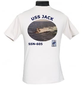 SSN 605 USS Jack 2-Sided Photo T Shirt
