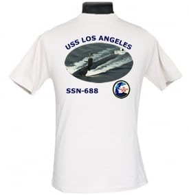 SSN 688 USS Los Angeles 2-Sided Photo T Shirt