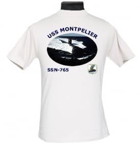 SSN 765 USS Montpelier 2-Sided Photo T Shirt