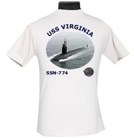 SSN 774 USS Virginia 2-Sided Photo T Shirt