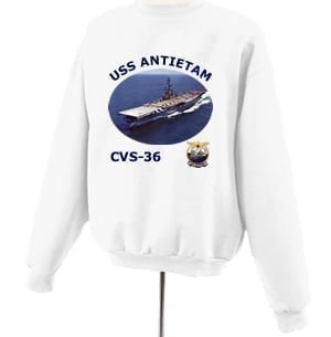 CV 36 USS Antietam Photo Sweatshirt