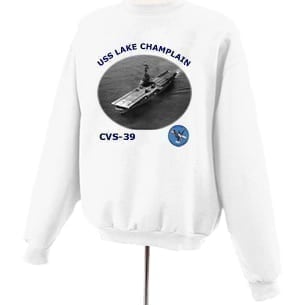 CV 39 USS Lake Champlain Photo Sweatshirt