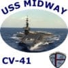 CV 41 USS Midway Photo Sweatshirt