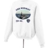 CV 41 USS Midway Photo Sweatshirt