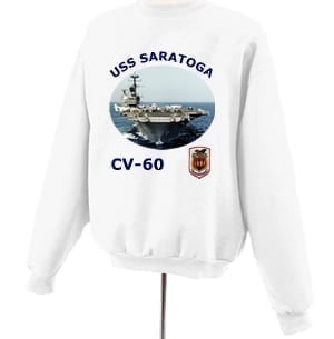 CV 60 USS Saratoga Photo Sweatshirt