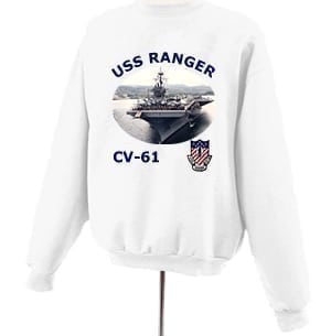 CV 61 USS Ranger Photo Sweatshirt