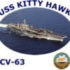 CV 63 USS Kitty Hawk Photo Sweatshirt