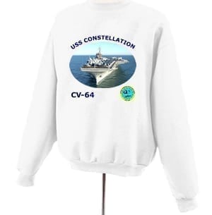 CV 64 USS Constellation Photo Sweatshirt