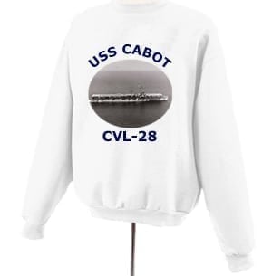 CVL 28 USS Cabot Photo Sweatshirt