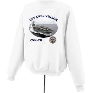 CVN 70 USS Carl Vinson Photo Sweatshirt