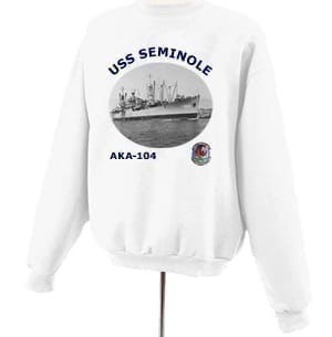 AKA 104 USS Seminole Photo Sweatshirt