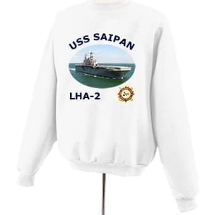 LHA 2 USS Saipan Photo Sweatshirt
