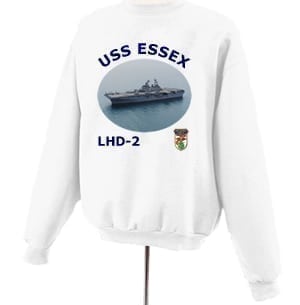 LHD 2 USS Essex Photo Sweatshirt