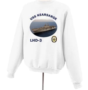 LHD 3 USS Kearsarge Photo Sweatshirt
