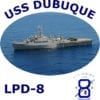 LPD 8 USS Dubuque Photo Sweatshirt
