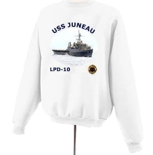 LPD 10 USS Juneau Photo Sweatshirt