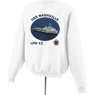 LPD 13 USS Nashville Photo Sweatshirt