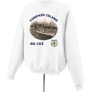 AG 153 USS Compass Island Photo Sweatshirt