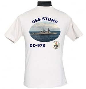 DD 978 USS Stump 2-Sided Photo T Shirt