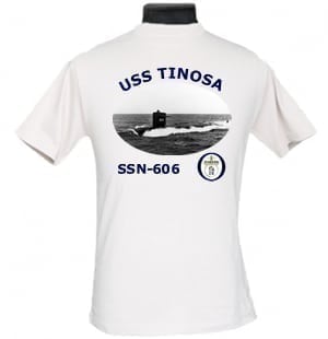 SSN 606 USS Tinosa 2-Sided Photo T Shirt