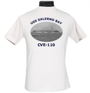 CVE 110 USS Salerno Bay 2-Sided Photo T Shirt