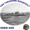 SSBN 600 USS Theodore Roosevelt 2-Sided Photo T Shirt