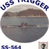 SS 564 USS Trigger 2-Sided Photo T Shirt