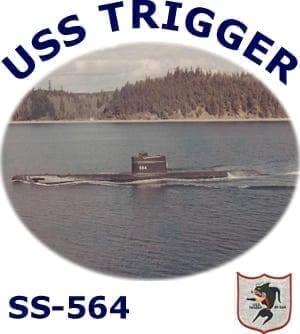 SS 564 USS Trigger 2-Sided Photo T Shirt