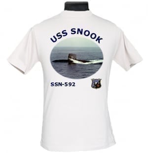 SSN 592 USS Snook 2-Sided Photo T Shirt