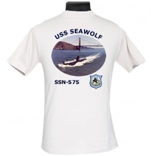 SSN 575 USS Seawolf 2-Sided Photo T Shirt