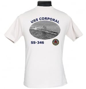 SS 346 USS Corporal 2-Sided Photo T Shirt