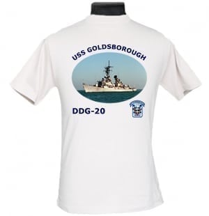 DDG 20 USS Goldsborough 2-Sided Photo T Shirt