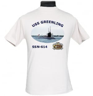 SSN 614 USS Greenling 2-Sided Photo T Shirt