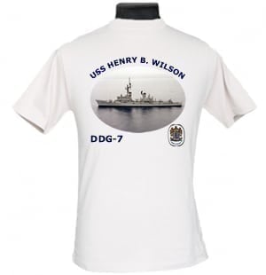 DDG 7 USS Henry B Wilson 2-Sided Photo T Shirt