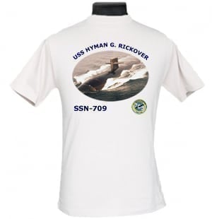 SSN 709 USS Hyman G Rickover 2-Sided Photo T Shirt