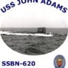 SSBN 620 USS John Adams 2-Sided Photo T Shirt