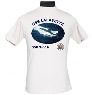 SSBN 616 USS Lafayette 2-Sided Photo T Shirt