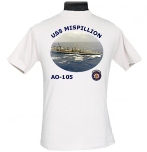 AO 105 USS Mispillion 2-Sided Photo T-Shirt