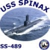 SS 489 USS Spinax 2-Sided Photo T Shirt