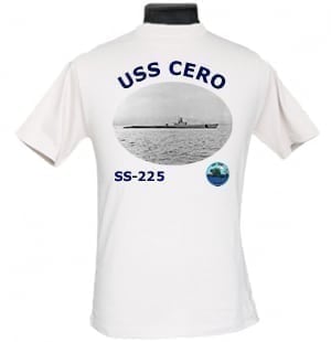 SS 225 USS Cero 2-Sided Photo T Shirt