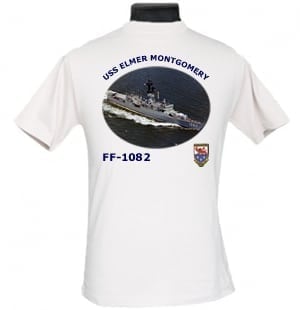 FF 1082 USS Elmer Montgomery 2-Sided Photo T Shirt