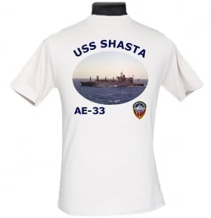 AE 33 USS Shasta 2-Sided Photo T Shirt