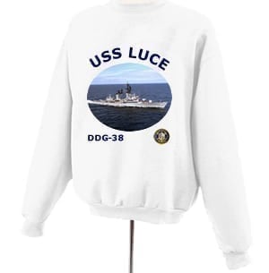 DDG 38 USS Luce Photo Sweatshirt