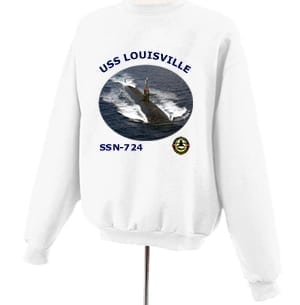 SSN 724 USS Louisville Photo Sweatshirt