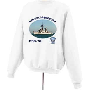 DDG 20 USS Goldsborough Photo Sweatshirt