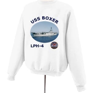 LPH 4 USS Boxer Photo Sweatshirt